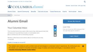 
                            2. Alumni Email | Columbia Alumni Association - Columbia Edu Email Portal