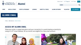 
                            1. Alumni Email | University of Toronto Alumni - U Of T Alumni Email Portal