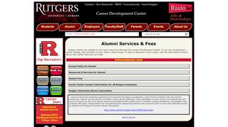 
                            8. Alumni Services & Fees - Rutgers University-Newark Career ...