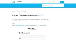 
                            4. Amazon Developer Account Setup – Help Center - Support - Developer Amazon Com Portal