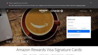 Amazon Rewards Card  Credit Cards  Chase.com