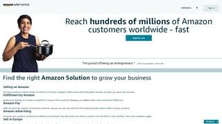 Amazon Seller Central - Seller Central Europe Portal