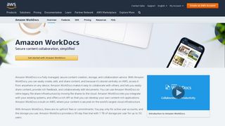 Amazon WorkDocs | Secure content collaboration, simplified - Secure Docs Login