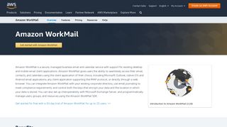 
                            5. Amazon WorkMail – Amazon Web Services - Intuit Webmail Portal