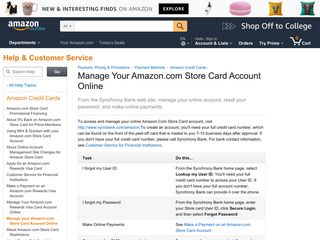
                            3. Amazon.com Help: Manage your Amazon.com Store Card Account ...