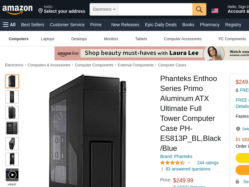 
                            8. Amazon.com: Phanteks Enthoo Series Primo Aluminum ATX ...