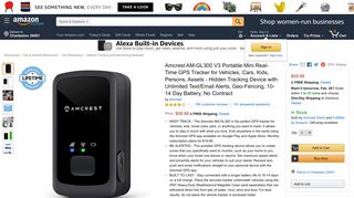
                            8. Amcrest GPS Tracker - 2G Portable Mini GPS ... - Amazon.com - Amcrest Gps Portal