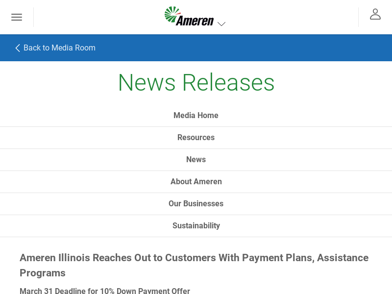 
Ameren Illinois Reaches Out to Customers With Payment ...
