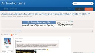 
                            4. American Airlines to Move US Airways to Its Reservation System Oct ... - Us Airways Workbrain Login
