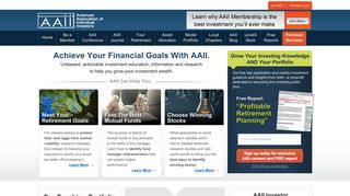 
                            5. American Association of Individual Investors - Aaii Com Portal