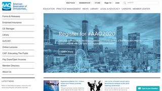 
American Association of Orthodontists - AAO  
