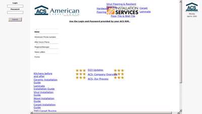AMERICAN CARPET SOUTH - Use the Login and Password ...
