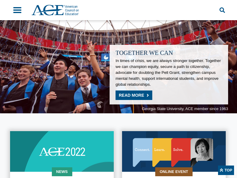 
                            6. American Council on Education