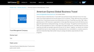 
                            8. American Express Global Business Travel - Concur - Axiom American Express Portal