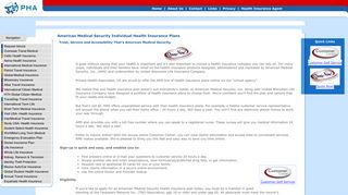 American Medical Security (AMS) Individual Health Insurance Plans ... - American Medical Security Provider Portal