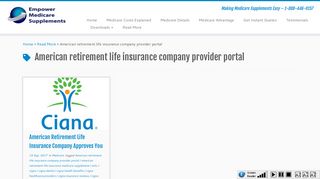 
                            1. American retirement life insurance company provider portal ... - American Retirement Life Insurance Provider Portal