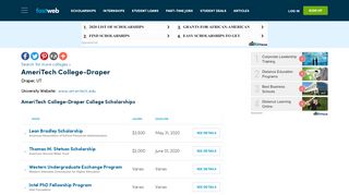 
                            4. AmeriTech College-Draper | Fastweb - Ameritech College Portal