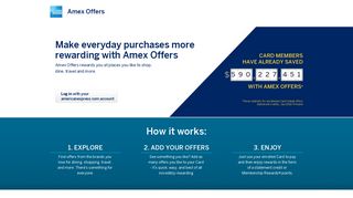 Amex Offers - Americanexpressindia Co In Portal