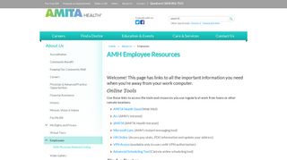 
                            1. AMH Employee Resources - Adventist Midwest Health - Amita Employee Portal