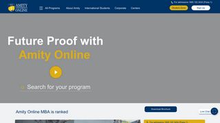 
                            3. Amity Online: Best MBA School, Courses | Distance Learning ... - Amity Login Portal