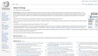 
                            1. Amor Group - Wikipedia - Amor Group Portal