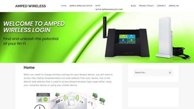 
                            4. Amped Wireless http //setup.ampedwireless.com Login Window