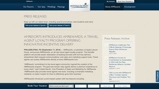 
                            7. AMResorts Introduces AMRewards, a Travel Agent Loyalty ... - Am Resorts Master Agent Portal