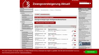 
                            5. Amtsgericht Bremerhaven - www.zwangsversteigerung.de - Zvg Portal Bremerhaven