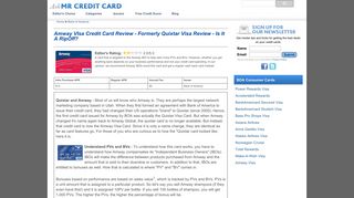 Amway VIsa Credit Card Review - Formerly Quixtar Visa ... - Amway Bank Of America Credit Card Portal