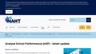 
                            6. Analyse School Performance (ASP) - NAHT - Analyse School Performance Portal