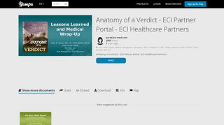 
                            4. Anatomy of a Verdict - ECI Partner Portal - ECI Healthcare ... - Eci Med Portal Portal