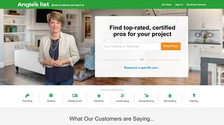 
                            2. Angie's List | See for FREE our 12 Million Verified Reviews - Angie List Company Portal