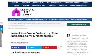 
                            8. Animal Jam Promo Codes 2015 | Free Diamonds, Gems ... - Animal Jam Portal Codes 2015