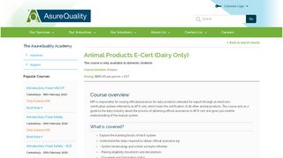 
                            3. Animal Products E-Cert - AsureQuality - Mpi E Cert Portal