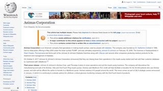 
                            8. Animas Corporation - Wikipedia - Animas Estore Portal