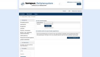 
                            4. Anmelden - tempus. - - Tempus Portal