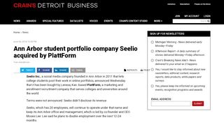 
                            4. Ann Arbor student portfolio company Seelio acquired by ... - Seelio Portal