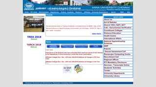 
                            4. Anna University: Home - Anna University Student Portal Portal