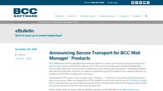 
Announcing Secure Transport for BCC Mail Manager™ Products ...
