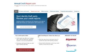 
                            15. Annual Credit Report.com - Home Page - Experian Secure Portal