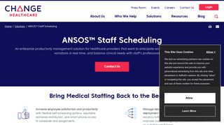 
                            8. ANSOS™ Staff Scheduling - Change Healthcare - Ansos Web Scheduler Portal