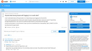 
Anyone else having issues with logging in on csulb okta? : CSULB ...  
