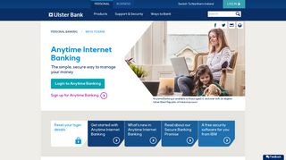 
Anytime Internet Banking - Ulster Bank
