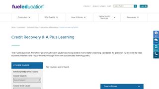 
                            8. AnyWhere Learning System | A Plus Learning | Fuel Education - A Ls Credit Recovery Portal