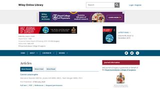 
                            6. ANZ Journal of Surgery - Wiley Online Library - Anz Homepage Portal