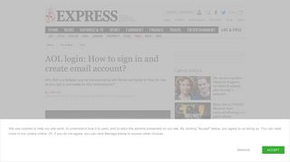 
                            6. AOL login: How to sign in and create email account? | Express ... - Aol Co Uk Email Portal