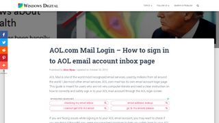 
                            8. AOL.com Mail Login - How to sign in to AOL email account ... - Aol Anywhere Portal