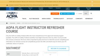 AOPA Flight Instructor Refresher Course - AOPA - Aopa Firc Portal