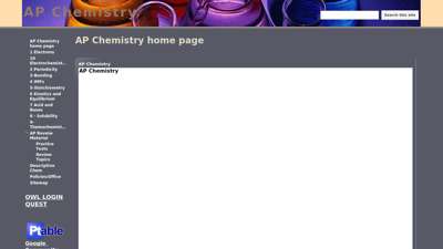 AP Chemistry home page - Google Sites
