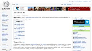 
                            5. AP Studio Art - Wikipedia - Ap 2d Studio Art Portal